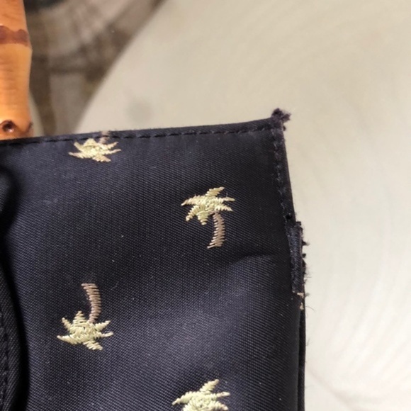 Sunny Hawaii embroidery palm tree/bamboo handl bag - Picture 10 of 11